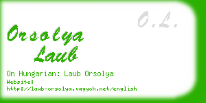 orsolya laub business card